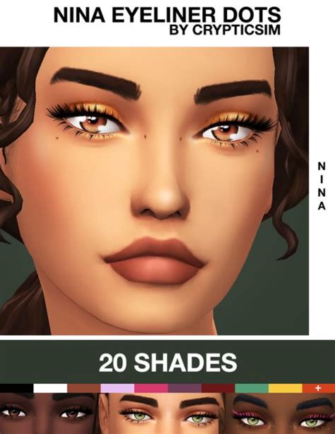 Crypticsim Nina Eyeliner Dots Eyeliner Dots Inspired By My Sims 4