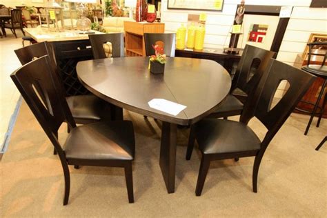 Sign up for our newsletter today. Najarian Triangle Dining Table with 6 Chairs - Colleen's Classic Consignment, Las Vegas, NV ww ...