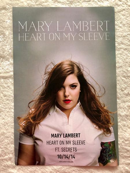 Mary Lambert Heart On My Sleeve Promo Poster Borderline Music