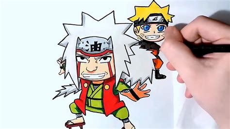 Chibi Jiraiya And Naruto Uzumaki Naruto Shippuden Speed Drawing