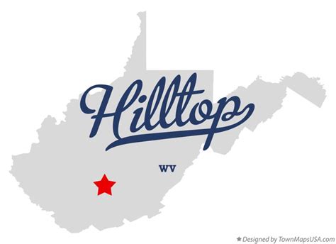 Map Of Hilltop Wv West Virginia