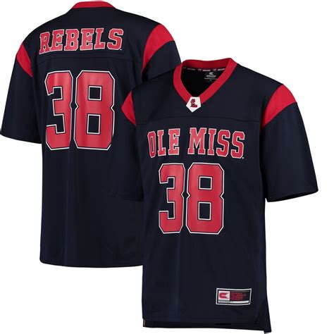 Colosseum 38 Ole Miss Rebels Navy Hail Mary Football Jersey