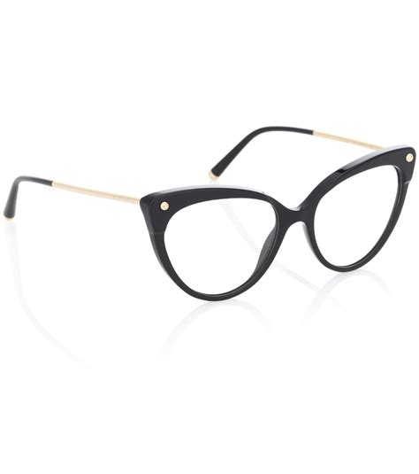 Lyst Dolce And Gabbana Cat Eye Glasses In Black