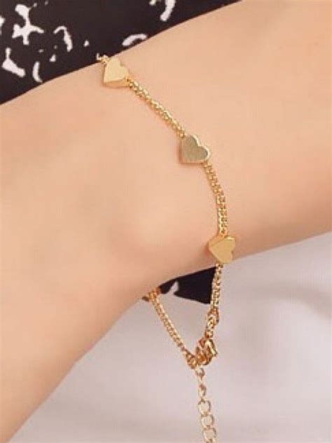 Gorgeous Golden Hearts Bracelet Bracelet Gold Bracelet For Women
