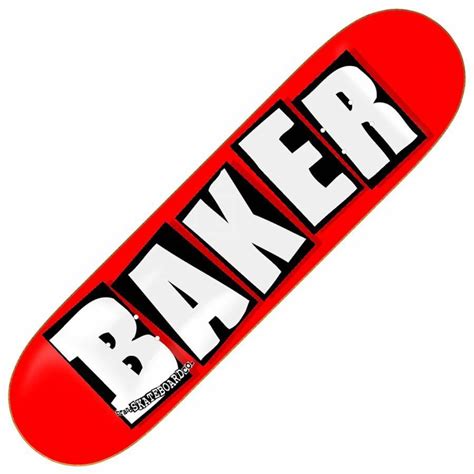 Baker Skateboards Brand Logo Redwhite Skateboard Deck 825 Baker