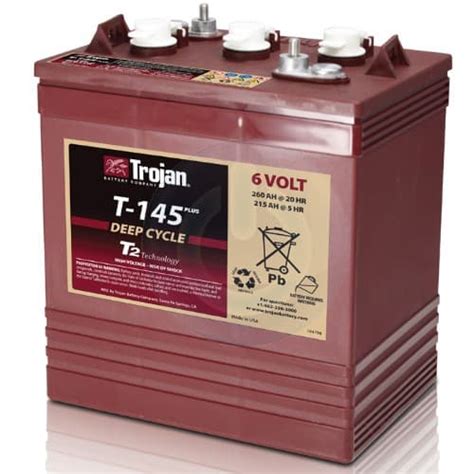 Trojan Battery T 145 Signature Line 6 Volt Deep Cycle Flooded Battery