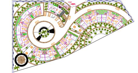 Posh Luxurious Hotel And Resort Design And Layout Plan Dwg File Cadbull
