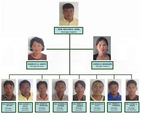 Barangay Organizational Chart Template