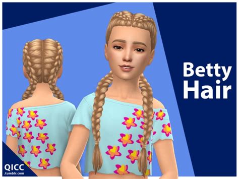 Betty Hair For Girls By Qicc At Tsr Sims 4 Updates