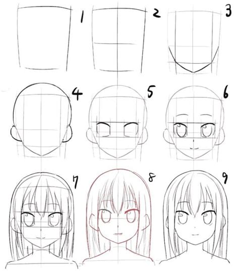 Como Dibujar Caras Anime Paso A Paso Como Dibujar La Cara De Un Anime