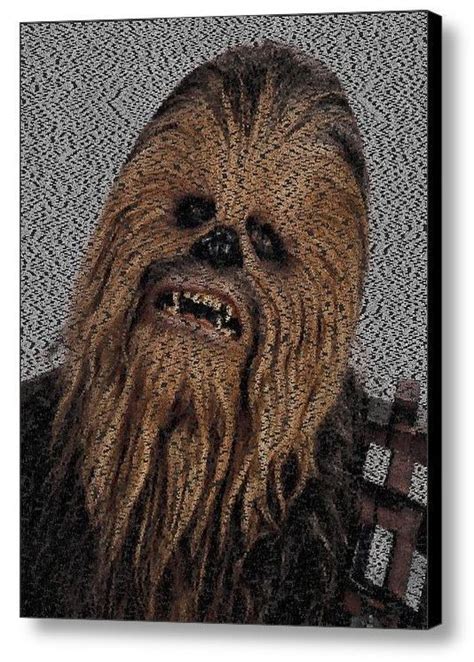Limited Edition Chewbacca Star Wars Terms Text Mosaic Incredible The