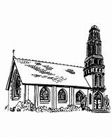 Church Coloring Medieval Churches Printable Sheets Fantasy Popular Europe Coloringhome sketch template