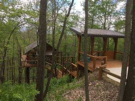 All five of the treehouses, set in a forest on five acres, are different, so you'll be sure to find the perfect one that speaks to you; Treehouse in berlin ohio | Outdoor, Tree house
