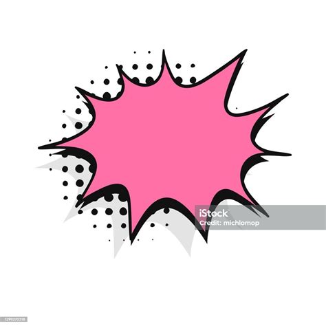 Pop Art Speech Bubble Without Text Cartoon Style Vector Collection Of