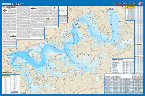 Douglas Lake Fishing Map