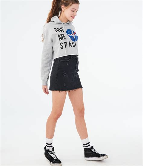 Nasa bomber lightweight jacket iii. NASA Cropped Pullover Hoodie