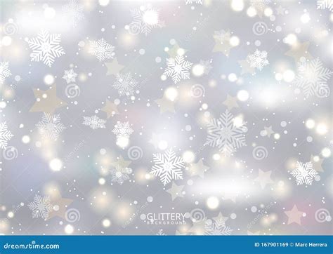 Abstract Snowflake And Light Background Stock Vector Illustration Of