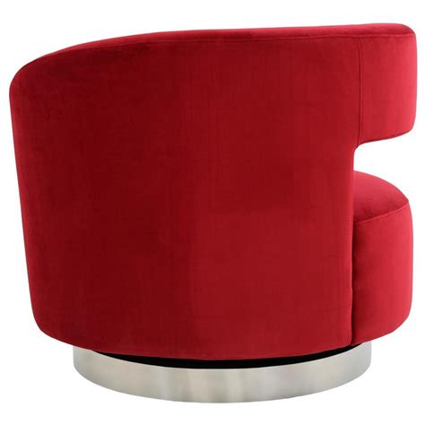 Okru II Red Swivel Chair | El Dorado Furniture
