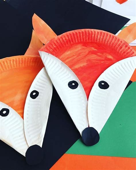 Vossen Maskers Kids Crafts Fox Crafts Animal Crafts Toddler Crafts