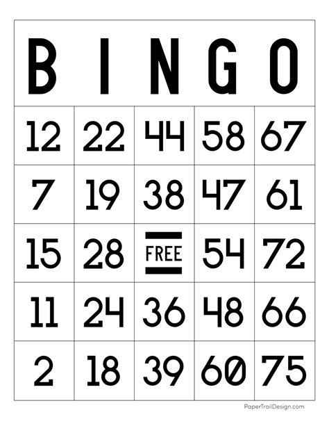 The Printables Printable Bingo Cards Bingo Cards Prin