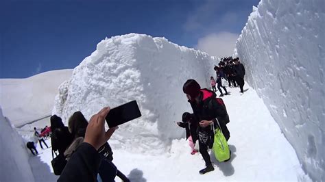 Snow Wall At Murodo Tateyama Japan May 2017 Youtube