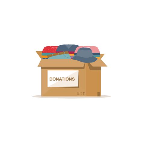 Clothes Donation Box 7516467 Vector Art At Vecteezy