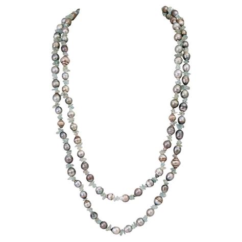 Tahitian Baroque Pearl Necklace For Sale At 1stdibs