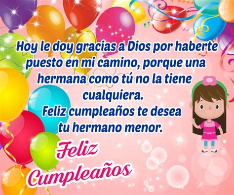 Feliz Cumpleanos Hermana Frases