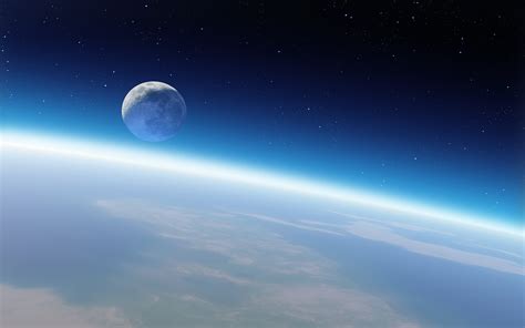 Outer Space Moon Earth 3200x2000 Wallpaper High Quality Wallpapershigh