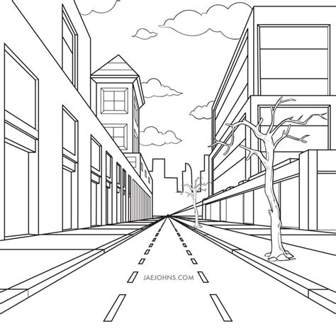 Street Perspective Drawing