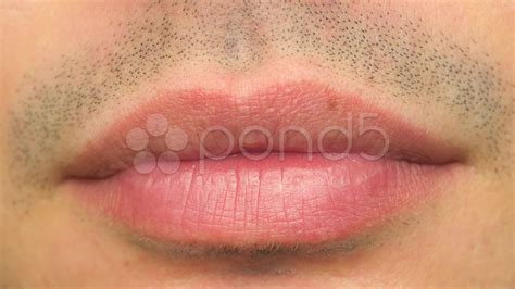 Male Mouth Lips Closeup Macro Body Part 4k Uhd Stock Video 37857595
