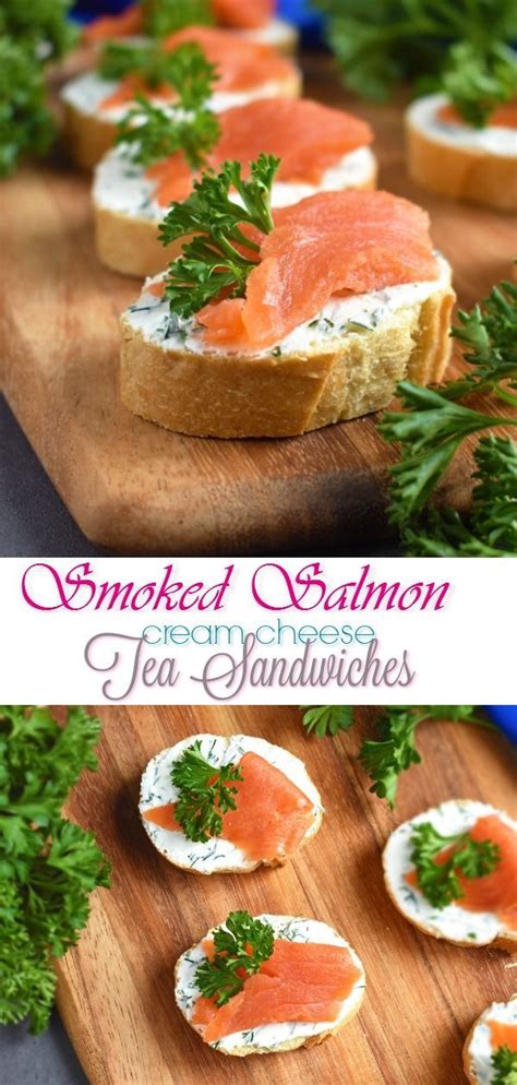 Smoked Salmon Cream Cheese Tea Sandwiches Elegant Delicious And