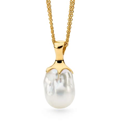 Melted Baroque Pearl Pendant Allure South Sea Pearls