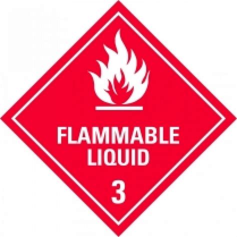 Flammable Liquid Class Sign Commercial Cleaning Supplies Auckland