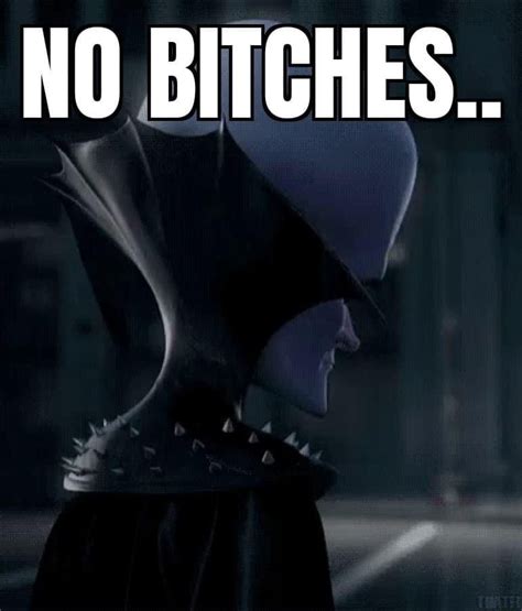 Megamind S No Bitches Alternative Reaction Image No Bitches Stupid Memes Really Funny