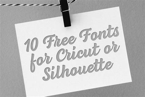 10 Free Fonts For Cricut Or Silhouette The Font Bundles Blog