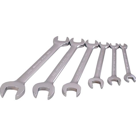 Gray Tools 6 Piece Metric Open End Wrench Set The Home Depot Canada