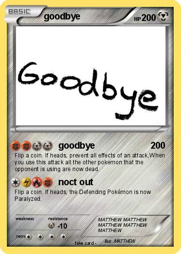 pokémon goodbye 24 24 goodbye my pokemon card
