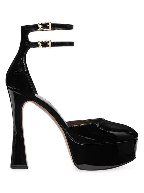 Michael Michael Kors Martina Mm Patent Leather Platform Pumps In