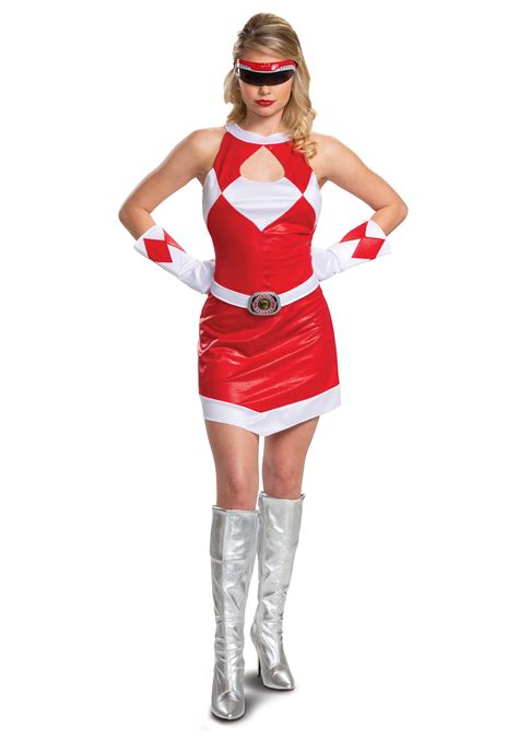 Women S Power Rangers Deluxe Red Ranger Costume