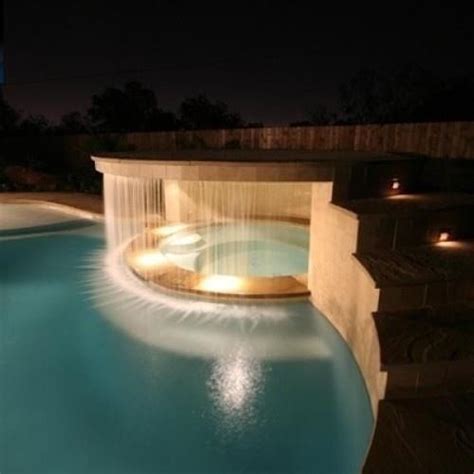 Indoor Waterfall Luxury Swimming Pools Dream House Exterior Luxury