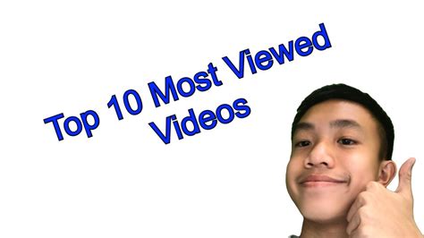 My Top 10 Most Viewed Videos So Far Youtube
