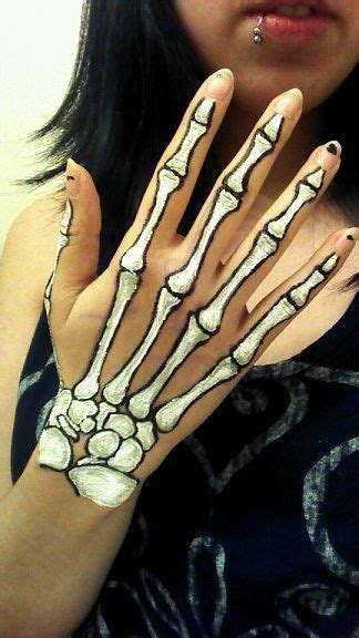 Skeleton Hand Drawing On Hand At Explore