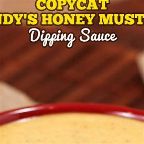 Copycat Wendy S Honey Mustard Dipping Sauce Recipe Yummly Recipe