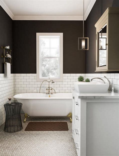 The home depot carries a wide range of standard and jetted tubs to choose from in styles and finishes that elevate your bathroom design. Dark Earth-Toned Bathroom - Bathroom - The Home Depot | Bathroom, Bathroom decor, Earth tones ...