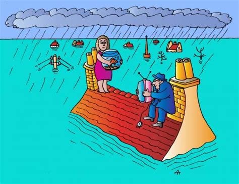 Maybe you would like to learn more about one of these? Flooding By Alexei Talimonov | Nature Cartoon | TOONPOOL