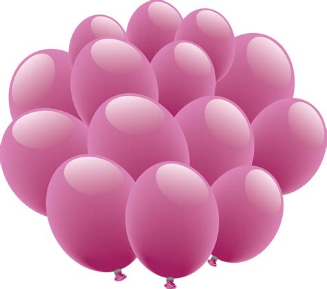 Many Pink Celebration Balloons PNG Image PurePNG Free Transparent