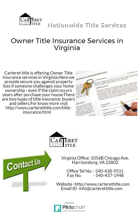 It protects you from someone challenging your ownership of a property because of an event involving a previous owner. Owner Title Insurance Services in Virginia Carteret title ...