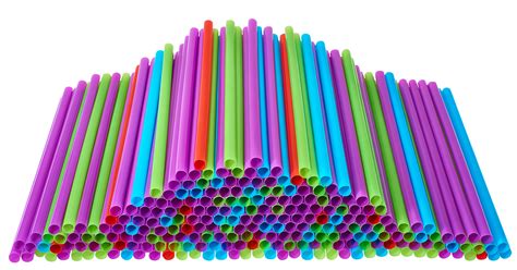 Drinking Straws 500 Count Bpa Free Multi Colored Disposable Plastic