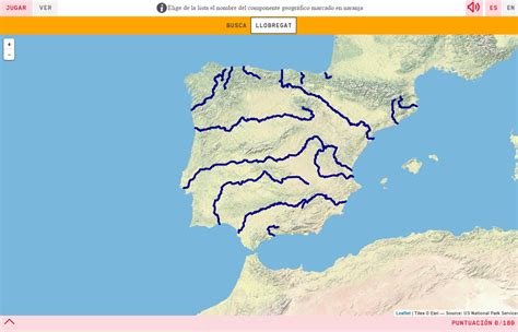 Mapa Para Jugar ¿dónde Está Ríos De España Mapas Interactivos